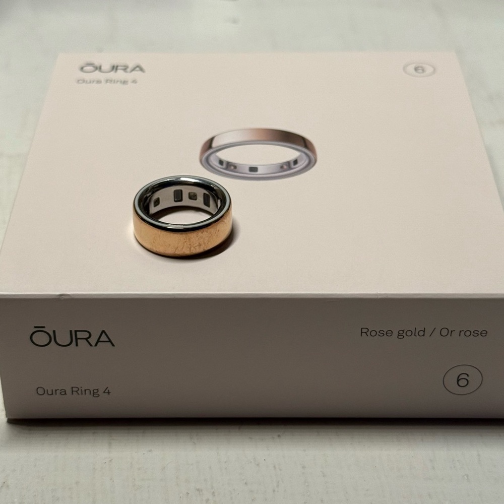 Used Oura Ring Gen 4 - Rose Gold - SIZE 6